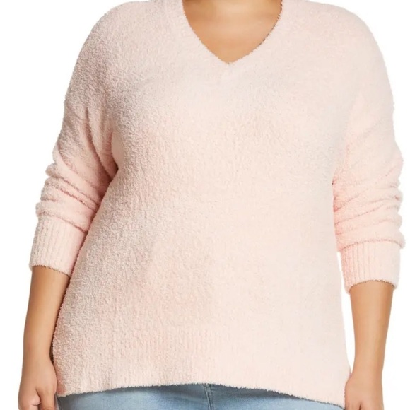 Sanctuary Teddy Fleece Sweater in Pink - Picture 1 of 7